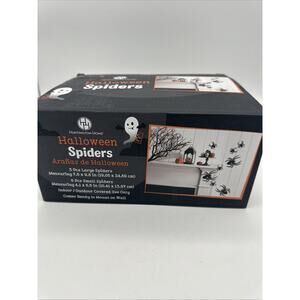 NEW Huntington Home 8 Pc Halloween Spiders Wall Decor Indoor Outdoor